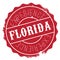 Florida stamp rubber grunge