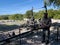 A Florida State Park Ranger guiding a tour at Windley Key Fossil Reef Geological State Park in Islamorada, Florida