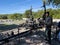 A Florida State Park Ranger guiding a tour at Windley Key Fossil Reef Geological State Park in Islamorada, Florida