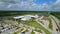 Florida turnpike service plaza aerial video