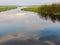 Florida Wetlands reflecting the blue skies.