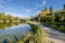 The Floridsdorfer Water Park at the Alte Donau Old Danube in Vienna, Austria