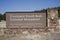 Florissant Fossil Beds National Park Monument Sign to entrance