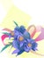 Florist illustration Aconitum