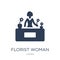 Florist Woman icon. Trendy flat vector Florist Woman icon on white background from Ladies collection