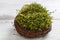 Florist at work: How to make wreath with moss. tutorial