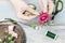 Florist at work: How to make a wrist corsage