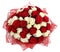 Floristic arrangement of white and red roses. Floral compositionFloristic arrangement of white and red roses. Floral compositions