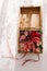 Floristic wedding box decoration