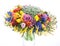 Floristry - colorful bridal bouquet of fresh flowe