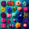 floristry flowers background, ai generation