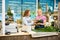 Florists Making Bouquet In Flower Shop