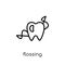 flossing icon from Hygiene collection.