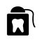 flossing icon. Trendy flossing logo concept on white background