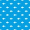 Flounder fish pattern seamless blue