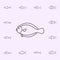 flounder icon. Fish icons universal set for web and mobile