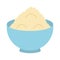 flour powder dish isolated icon design