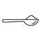 Flour spoon icon, outline style