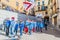 Flour War in Berga, Spain