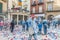 Flour War in Berga, Spain