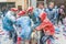 Flour War in Berga, Spain