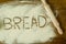 Flour with writted word BREAD