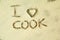 Flour with writted word COOK