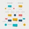 Flow chart scheme. Infographics elements.