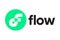 Flow. Crypto currency logo on a white background
