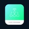 Flowchart, Algorithm, Business, Data Architecture, Scheme, Structure, Workflow Mobile App Button. Android and IOS Line Version