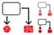 Flowchart scheme Mosaic Icon of Tremulant Items