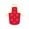 Flower apron icon, flat style