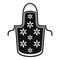 Flower apron icon, simple style