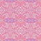 Flower arabesque style doodle decorated pink background