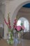 Flower arrangement in the foyer of a luxury villa