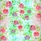 Flower arrangement of roses on a watercolor background. Roses. Seamless background. Collage of flowers and leaves.