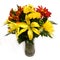 Flower arrangement on white background #2