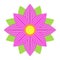 Flower Astra flat icon, easter and holiday