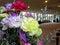 Flower basket in lobby