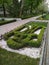 Flower bed in sanatorium Odesa in Odessa, Ukraine