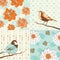 Flower & bird background