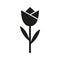 The flower, blossom icon. Plant and garden symbol. Flat