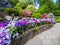 Flower border along the walkway