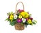 Flower bouquet from multi colored chrysanthemum and other flower