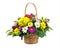 Flower bouquet from multi colored chrysanthemum and other flower