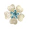 Flower brooches