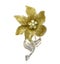 Flower brooches