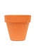 A flower brown pot