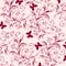 Flower butterfly background pattern abstarct