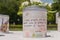 Flower Candle message stand at Hiroshima Peace Memorial park